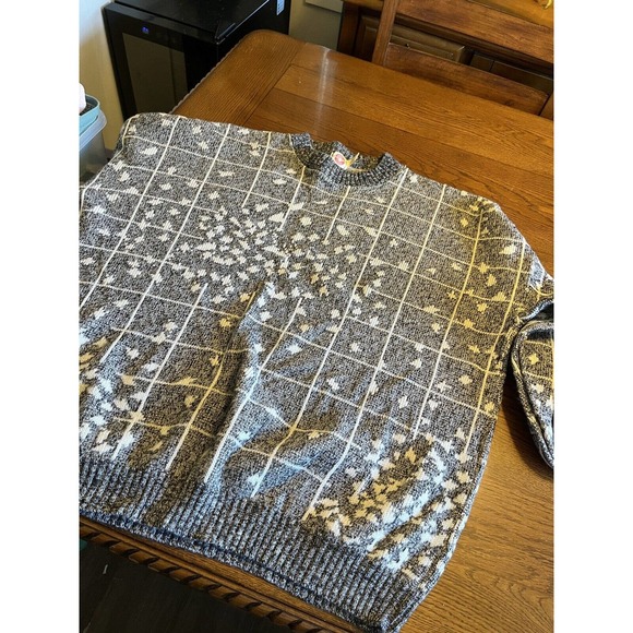 Angels Flight Men's Vintage Acrylic Stripe Sleeve Pullover Sweater Sz 1X Big XL - Picture 9 of 11